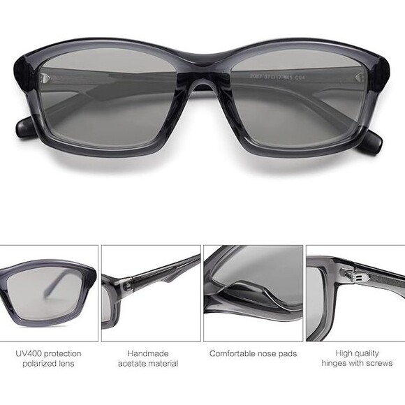 SOJOS Futuristic Polarized Sunglasses for Women UV400 Trendy Small Faces SJ2294 - Picture 2 of 10